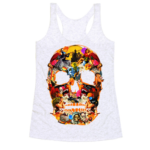 Vintage Skull Racerback Tank Top