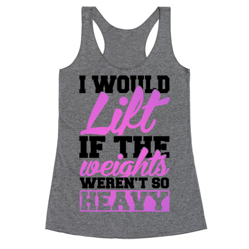 I Run Instead Racerback Tank Top