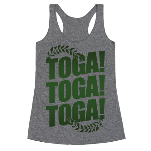 TOGA! TOGA! TOGA! Racerback Tank Top