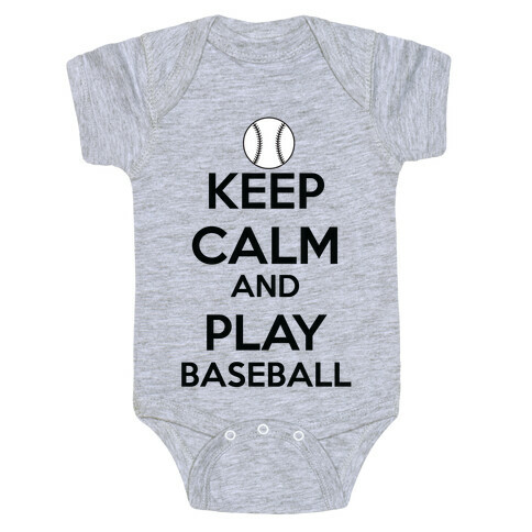 Play Baseball Baby One-Piece