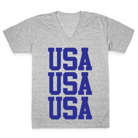 USA V-Neck Tee Shirt