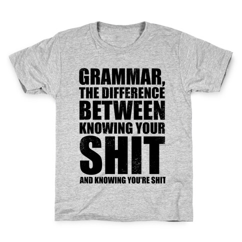 Know Your Grammar Kids T-Shirt