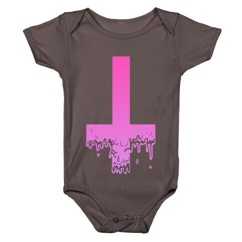 Cross Drip- Pink Baby One-Piece