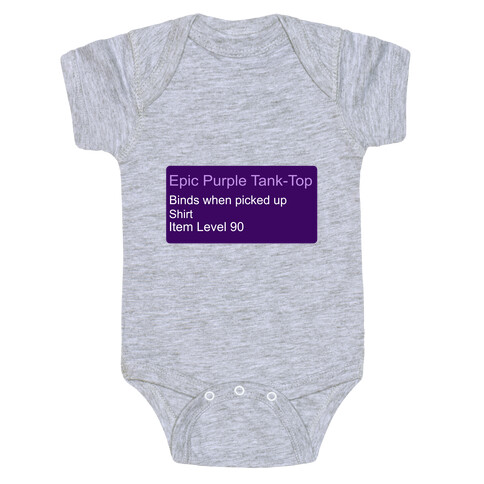 Epic Purple Tank-Top Baby One-Piece