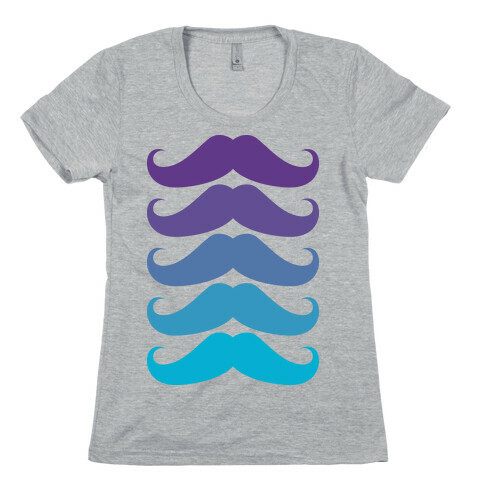 Cool Mustaches Womens T-Shirt
