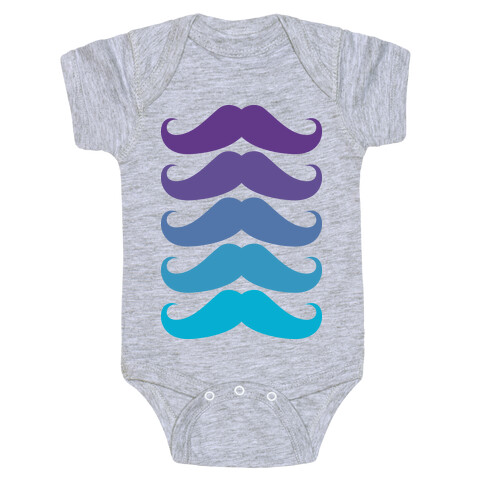 Cool Mustaches Baby One-Piece