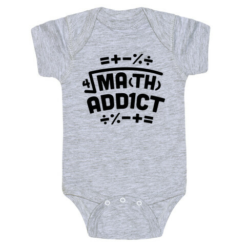 Math Addict  Baby One-Piece