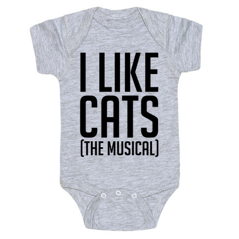 I Like Cats The Musical Baby One-Piece