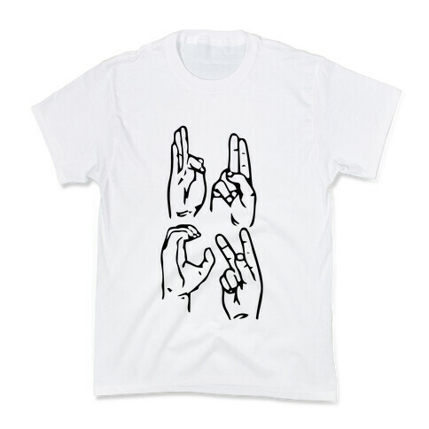 Sign Language F.U.C.K. Kids T-Shirt