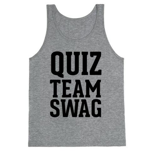 Quiz Team Swag Tank Top