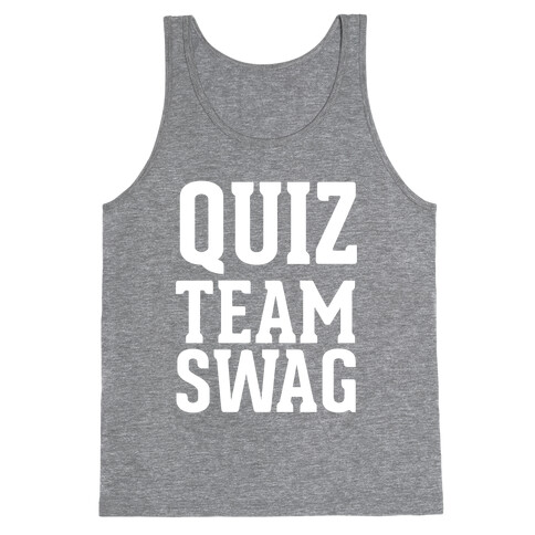 Quiz Team Swag Tank Top