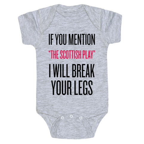 The Scottish Play Baby One-Piece