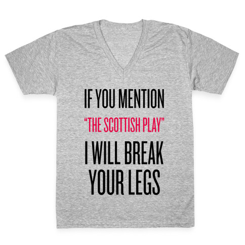 The Scottish Play V-Neck Tee Shirt