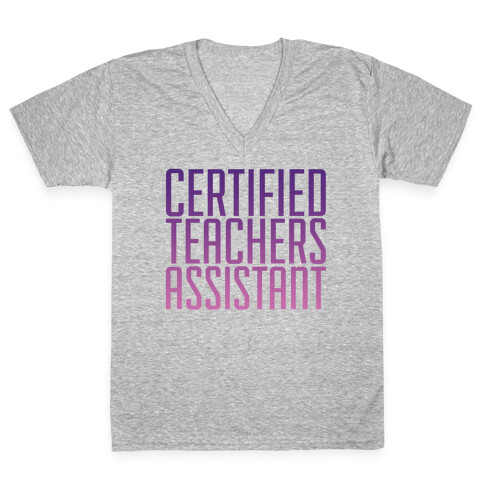 Teachers Assistant V-Neck Tee Shirt