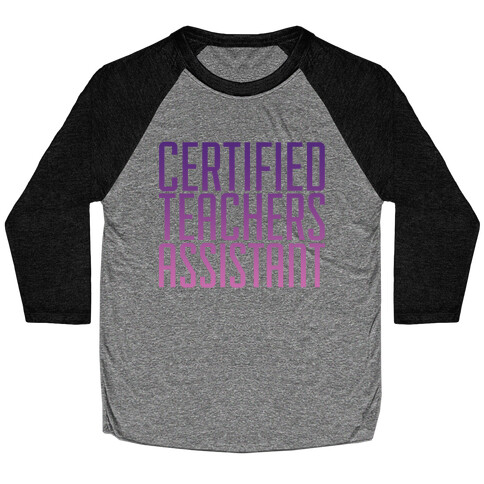 Teachers Assistant Baseball Tee