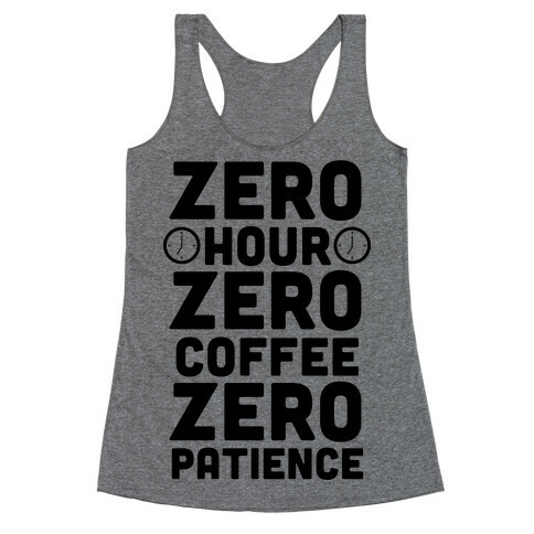 Zero Hour Racerback Tank Top