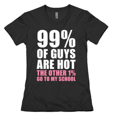 99% of Boys Are Hot Womens T-Shirt