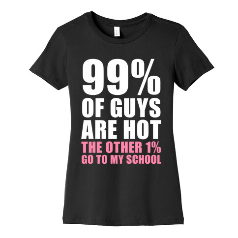 99% of Boys Are Hot Womens T-Shirt