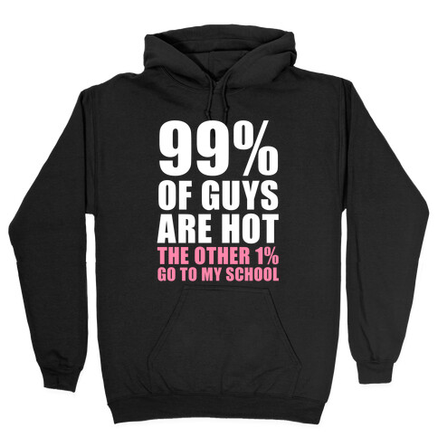 99% of Boys Are Hot Hooded Sweatshirt