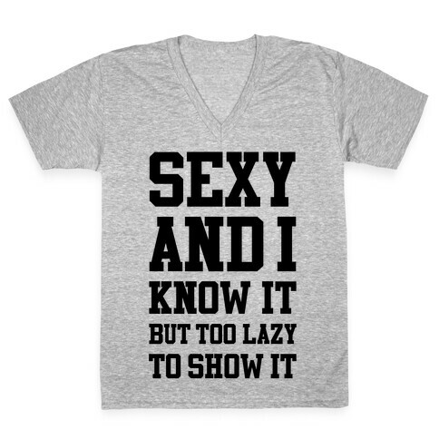 Sexy Lazy V-Neck Tee Shirt