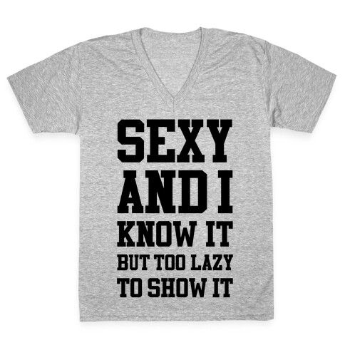 Sexy Lazy V-Neck Tee Shirt