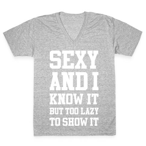 Sexy Lazy V-Neck Tee Shirt
