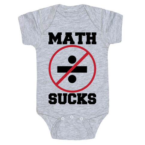 Math Sucks Baby One-Piece