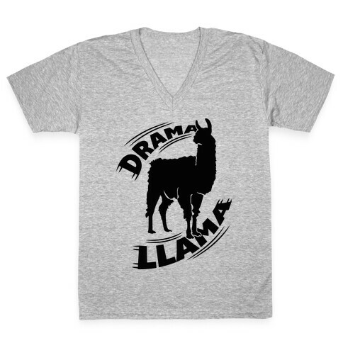 Drama Llama V-Neck Tee Shirt