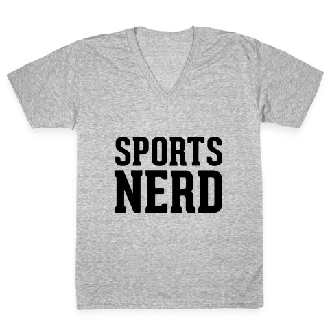 Sports Nerd V-Neck Tee Shirt