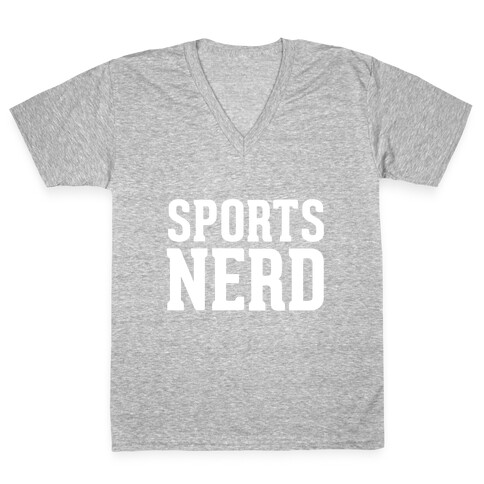 Sports Nerd V-Neck Tee Shirt