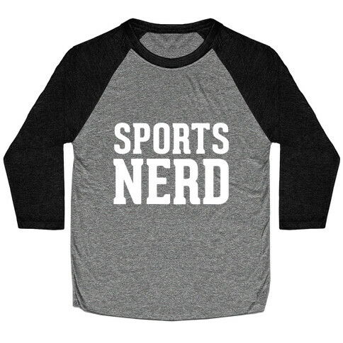 Sports Nerd Baseball Tee