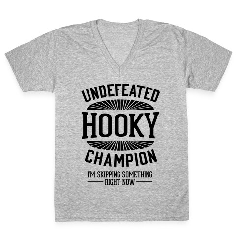 Undefeated Hooky Champion V-Neck Tee Shirt