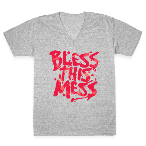 Bless This Mess V-Neck Tee Shirt