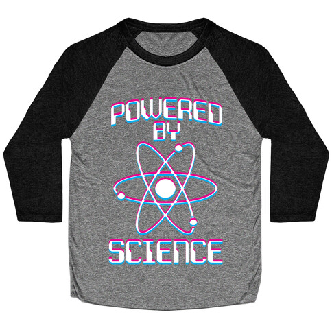 Powered By Science Baseball Tee