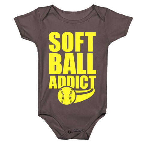 Softball Addict Baby One-Piece