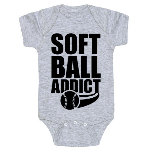 Softball Addict Baby One-Piece