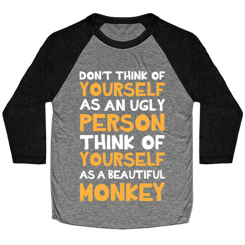 Beautiful Monkey Baseball Tee