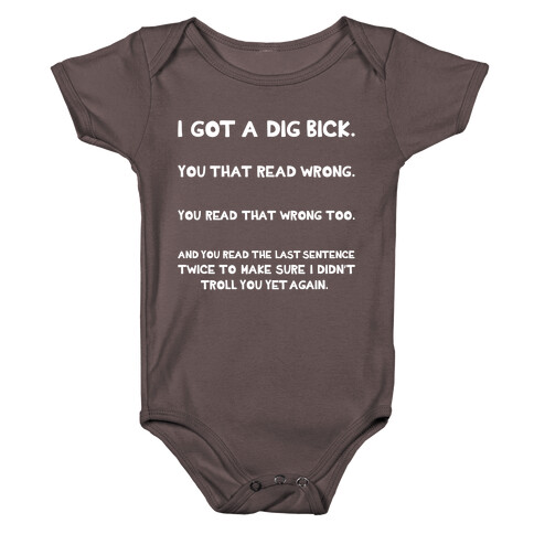 Dig Bick Troll Baby One-Piece