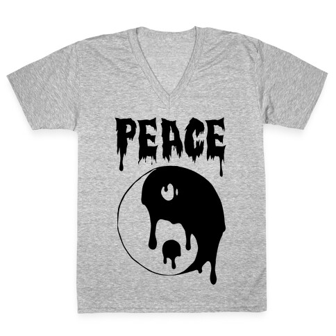 PEACE V-Neck Tee Shirt