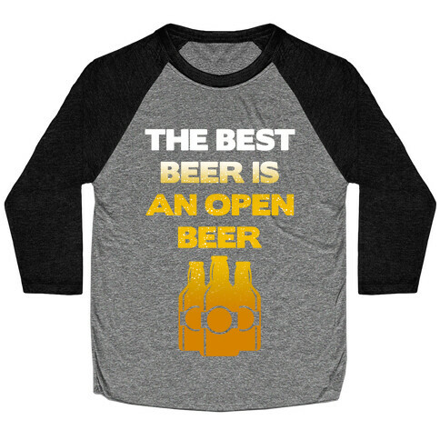 Open Beer Baseball Tee