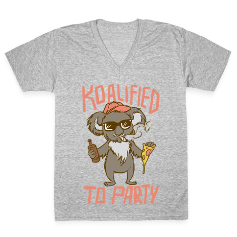 Koalified to Party V-Neck Tee Shirt