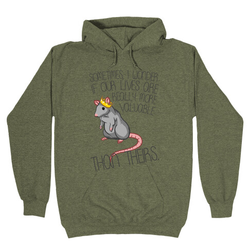 King of the Rats Hooded Sweatshirts | LookHUMAN