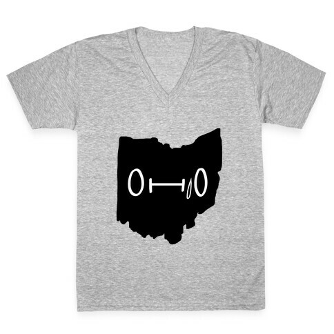 Ohio Looks Concerned V-Neck Tee Shirt