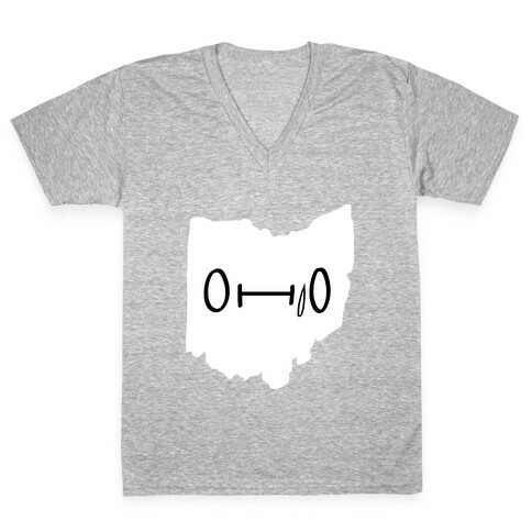 Ohio Looks Concerned V-Neck Tee Shirt