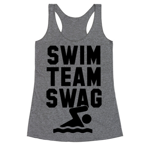 Swim Team Swag Racerback Tank Top