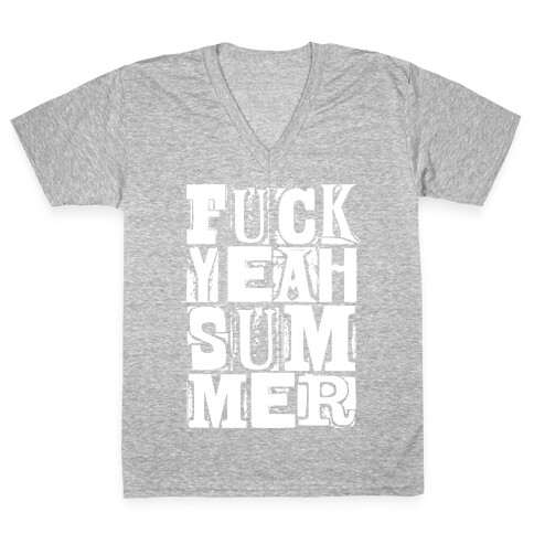 F*** Yeah Summer V-Neck Tee Shirt