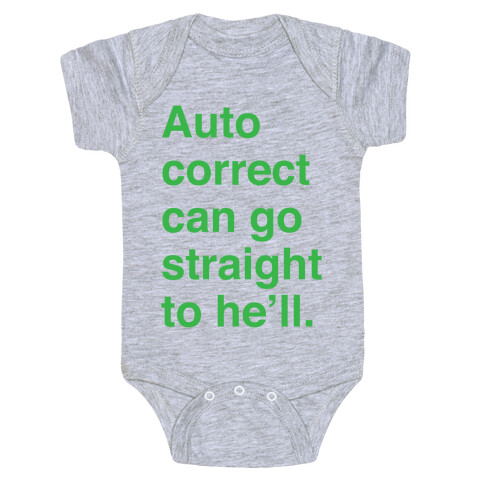 Autocorrect Baby One-Piece