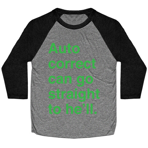 Autocorrect Baseball Tee