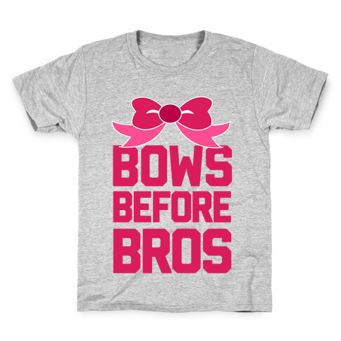 Bows Before Bros Kids T-Shirt