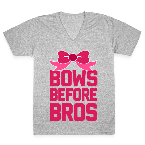 Bows Before Bros V-Neck Tee Shirt